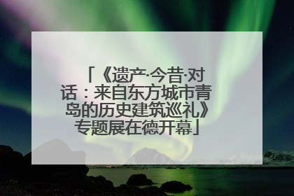 《遗产·今昔·对话：来自东方城市青岛的历史建筑巡礼》专题展在德开幕