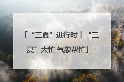 “三夏”进行时丨“三夏”大忙 气象帮忙