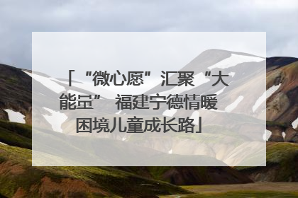 “微心愿”汇聚“大能量” 福建宁德情暖困境儿童成长路