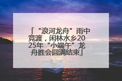 “浪河龙舟”雨中竞渡，闲林水乡2025年“小端午”龙舟胜会圆满结束