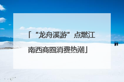 “龙舟溪游”点燃江南西商圈消费热潮