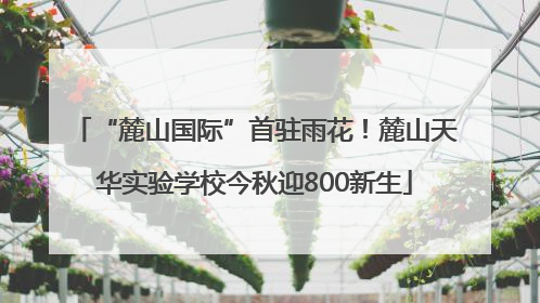 “麓山国际”首驻雨花！麓山天华实验学校今秋迎800新生