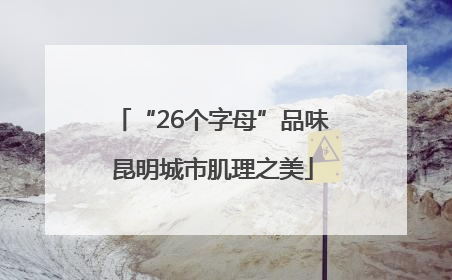 “26个字母”品味昆明城市肌理之美