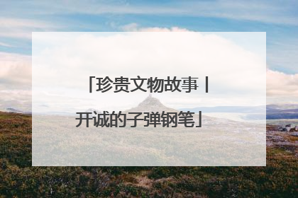 珍贵文物故事丨开诚的子弹钢笔