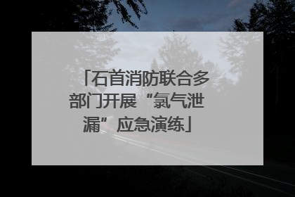 石首消防联合多部门开展“氯气泄漏”应急演练