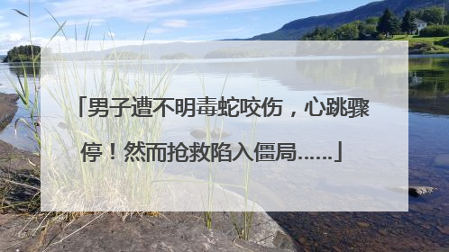 男子遭不明毒蛇咬伤，心跳骤停！然而抢救陷入僵局……