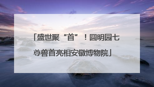盛世聚“首”！圆明园七尊兽首亮相安徽博物院