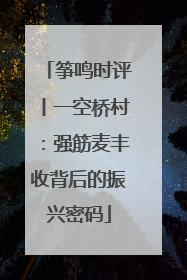 筝鸣时评丨一空桥村：强筋麦丰收背后的振兴密码