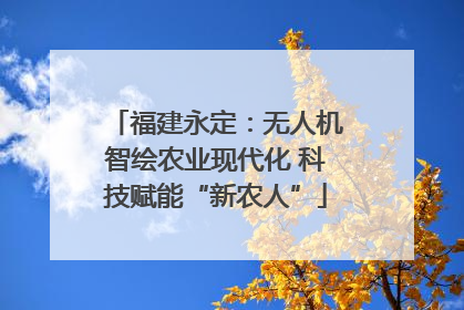 福建永定：无人机智绘农业现代化 科技赋能“新农人”