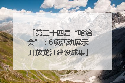 第三十四届“哈洽会”：6项活动展示开放龙江建设成果