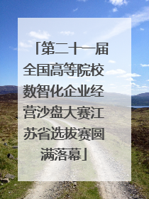 第二十一届全国高等院校数智化企业经营沙盘大赛江苏省选拔赛圆满落幕