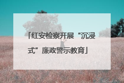 红安检察开展“沉浸式”廉政警示教育