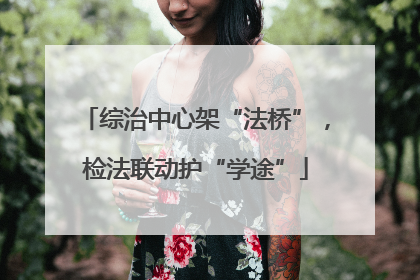 综治中心架“法桥”，检法联动护“学途”