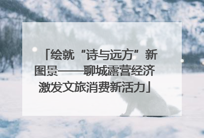 绘就“诗与远方”新图景——聊城露营经济激发文旅消费新活力