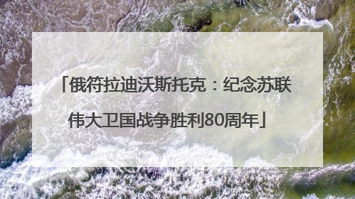 俄符拉迪沃斯托克：纪念苏联伟大卫国战争胜利80周年