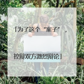 为了这个“案子”，控辩双方激烈辩论