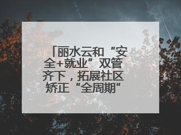丽水云和“安全+就业”双管齐下，拓展社区矫正“全周期”管理新路径
