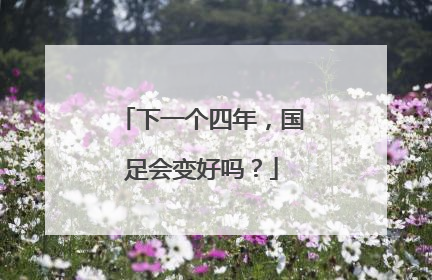 下一个四年，国足会变好吗？