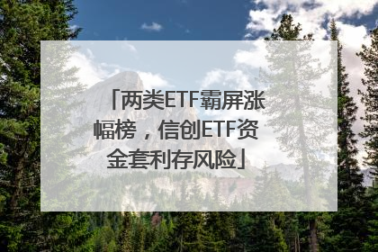 两类ETF霸屏涨幅榜，信创ETF资金套利存风险