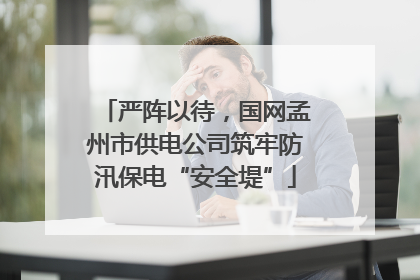 严阵以待，国网孟州市供电公司筑牢防汛保电“安全堤”