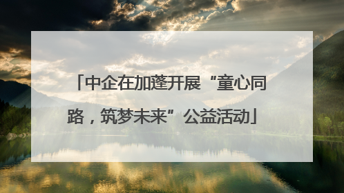 中企在加蓬开展“童心同路，筑梦未来”公益活动