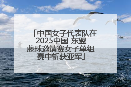中国女子代表队在2025中国-东盟藤球邀请赛女子单组赛中斩获亚军