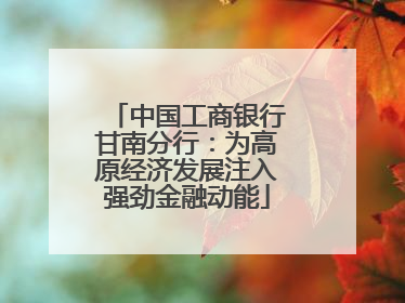 中国工商银行甘南分行：为高原经济发展注入强劲金融动能