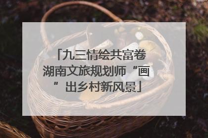九三情绘共富卷 湖南文旅规划师“画”出乡村新风景
