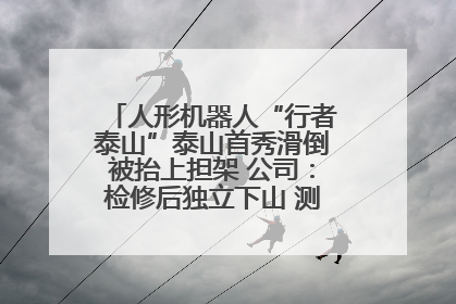 人形机器人“行者泰山”泰山首秀滑倒被抬上担架 公司：检修后独立下山 测试就是为暴露问题