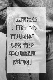 云南景谷：打造“心育共同体”织密 青少年心理健康防护网