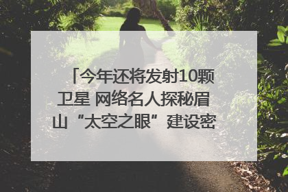 今年还将发射10颗卫星 网络名人探秘眉山“太空之眼”建设密码｜网络名人四川行