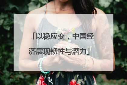 以稳应变，中国经济展现韧性与潜力