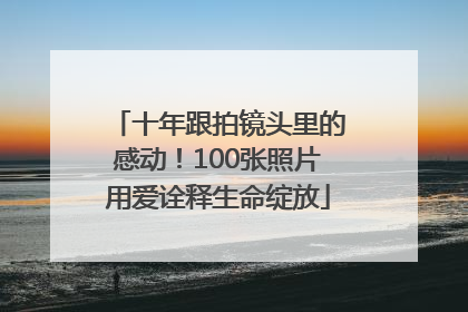 十年跟拍镜头里的感动！100张照片用爱诠释生命绽放