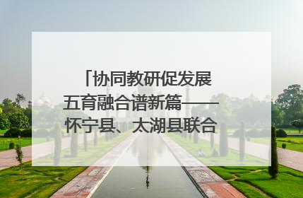 协同教研促发展 五育融合谱新篇——怀宁县、太湖县联合教研活动在月山镇中心学校成功举办