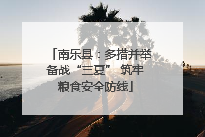 南乐县：多措并举备战“三夏” 筑牢粮食安全防线