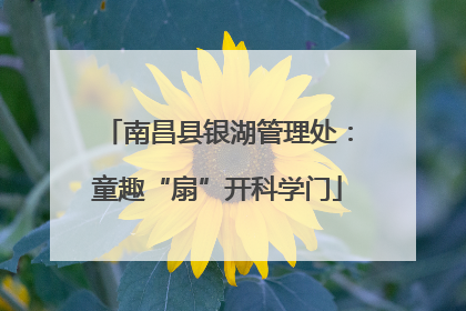 南昌县银湖管理处：童趣“扇”开科学门