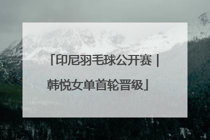 印尼羽毛球公开赛｜韩悦女单首轮晋级