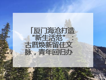 厦门海沧打造“新生活范”：古厝焕新留住文脉，青年回归办起文化客厅