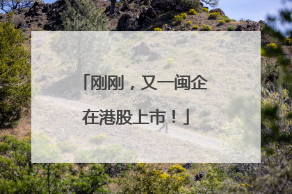 刚刚，又一闽企在港股上市！