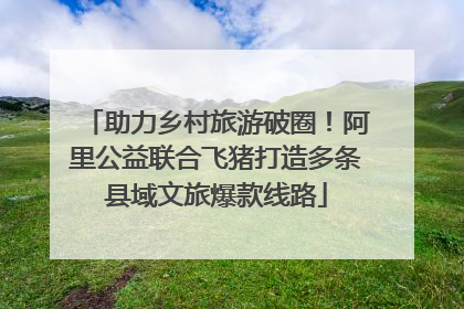 助力乡村旅游破圈！阿里公益联合飞猪打造多条县域文旅爆款线路