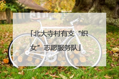 北大寺村有支“织女”志愿服务队