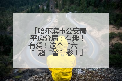 哈尔滨市公安局平房分局：有趣！有爱！这个“六一”超“警”彩！