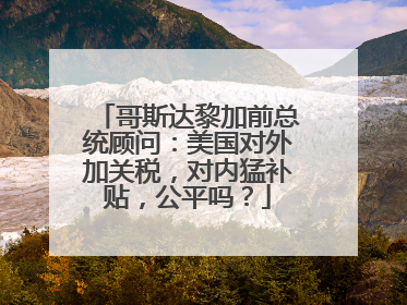 哥斯达黎加前总统顾问：美国对外加关税，对内猛补贴，公平吗？