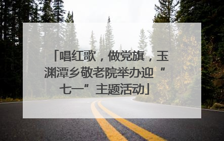 唱红歌，做党旗，玉渊潭乡敬老院举办迎“七一”主题活动
