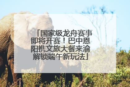 国家级龙舟赛事即将开赛！巴中恩阳携文旅大餐来渝解锁端午新玩法