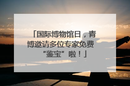 国际博物馆日，青博邀请多位专家免费“鉴宝”啦！