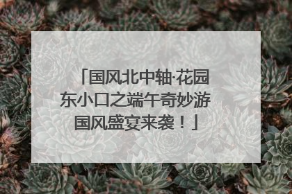 国风北中轴·花园东小口之端午奇妙游国风盛宴来袭！