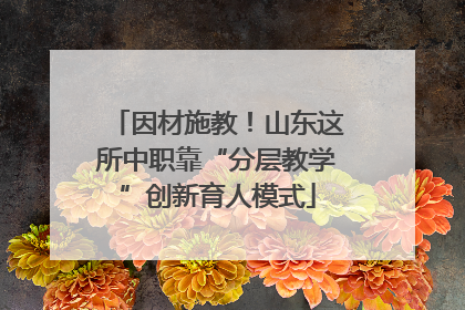 因材施教！山东这所中职靠“分层教学”创新育人模式
