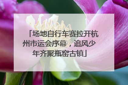 场地自行车赛拉开杭州市运会序幕，追风少年齐聚瓶窑古镇