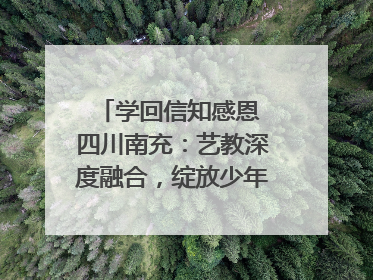 学回信知感恩 四川南充：艺教深度融合，绽放少年儿童风采｜您牵挂的四川